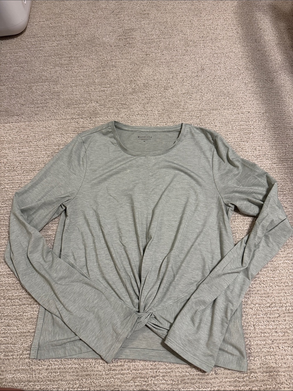 Athleta grayish green long sleeve